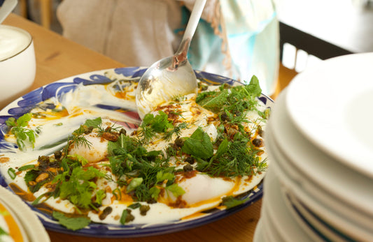 Turkish Eggs (Çilbir) the rabbitholeway